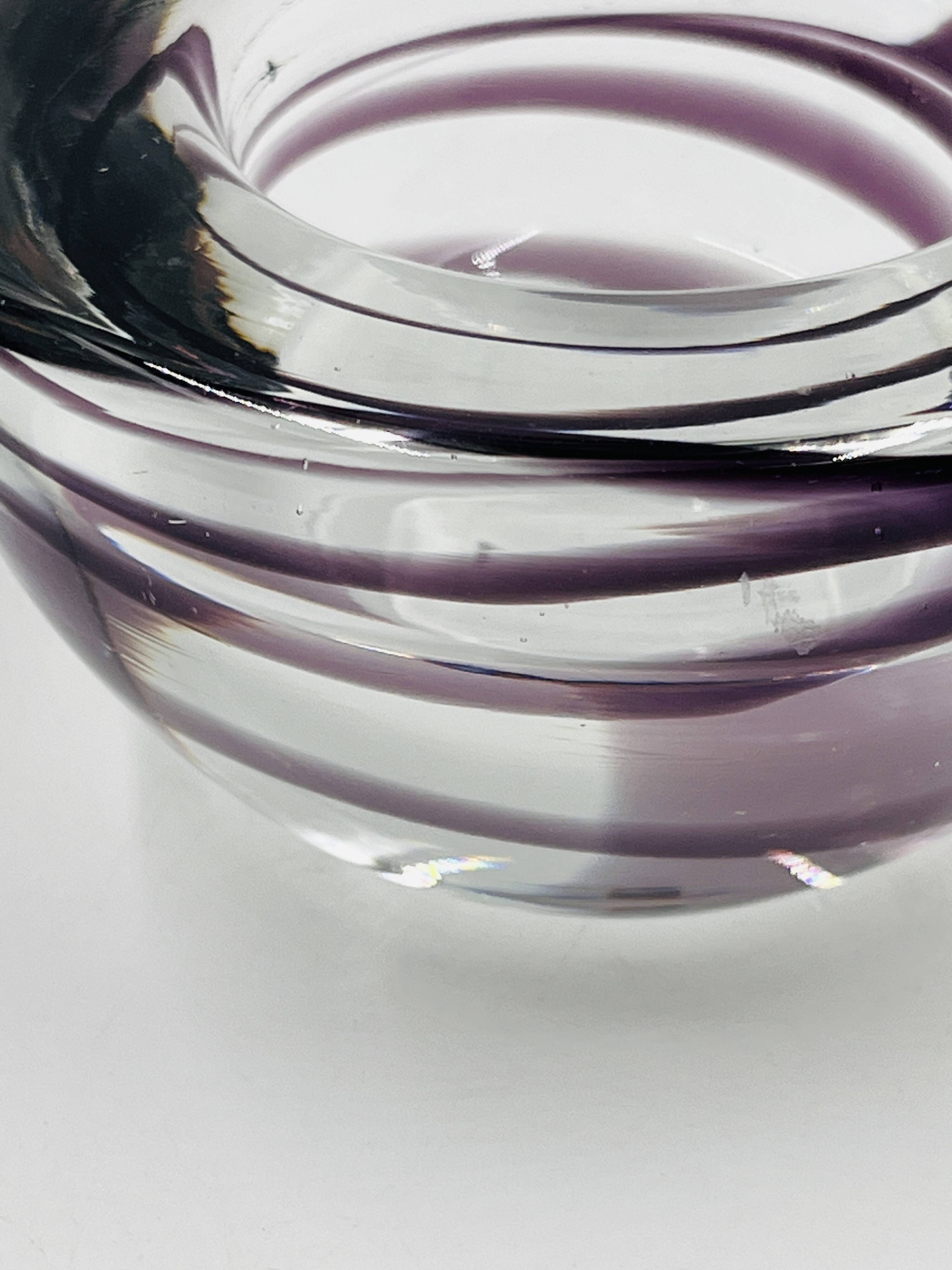 Set of two Kosta boda candlesticks by Anna Ehrner