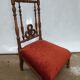 Pray-god wooden chair at assisi carpet in velvet 19th century
