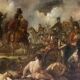 Napoleonic battle scene, oil on canvas, 19th century