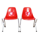 Pair of Stella fiberglass chairs