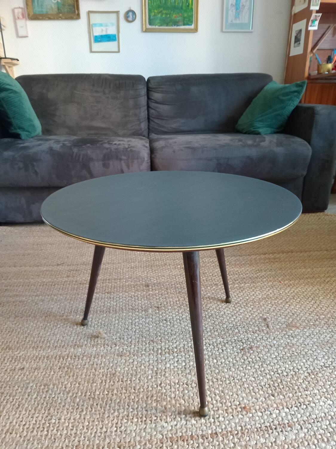 Vintage 60s tripod coffee table