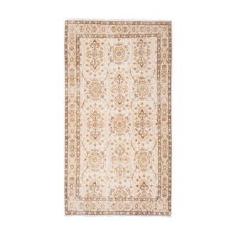 Tapis noué à la main turc vintage 117x211 cm