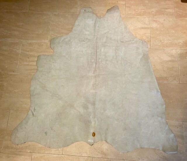 Vintage carpet zebra print cowhide