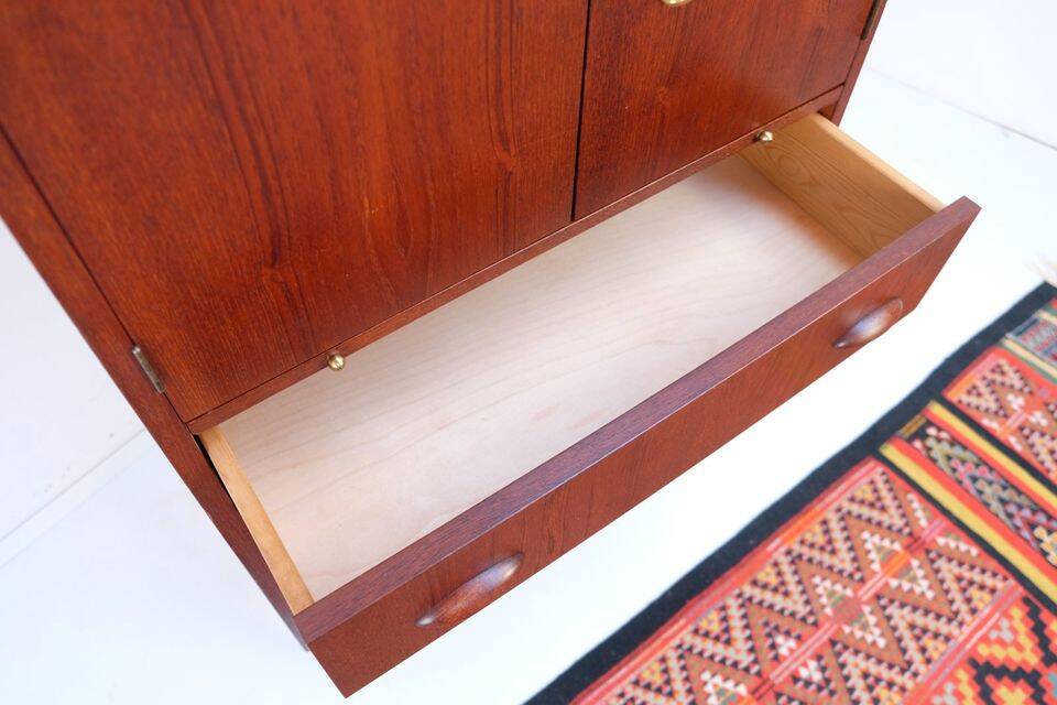 Teak secretary in Danish style, 60s/70s, retro style.