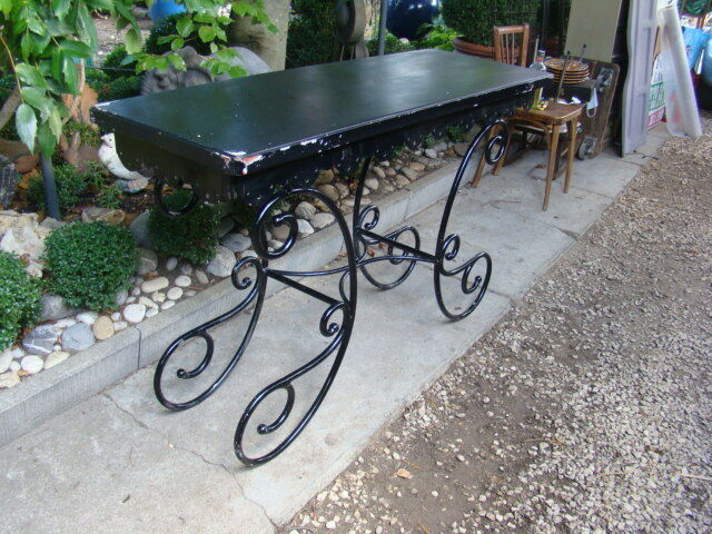 Old wrought iron console