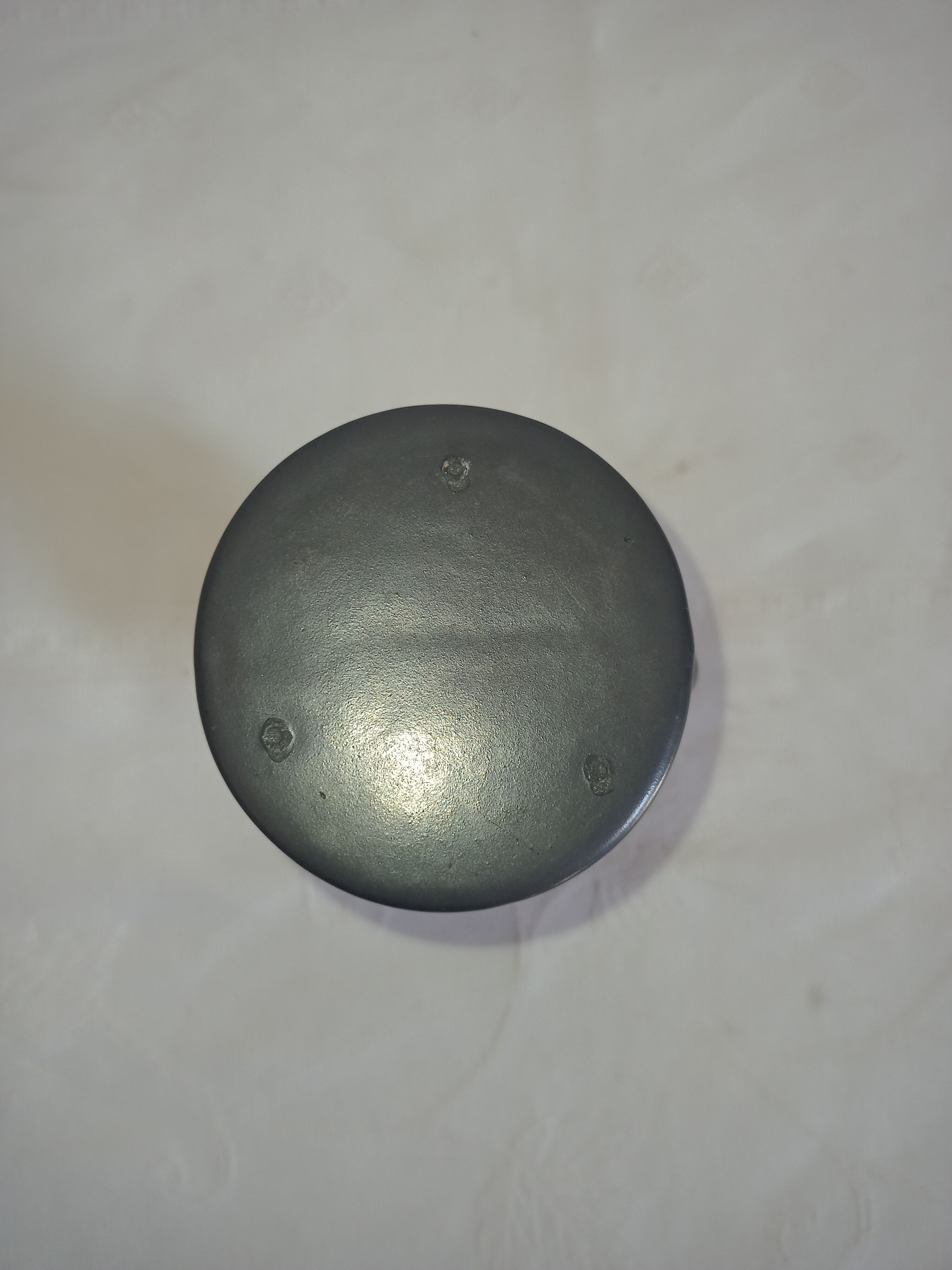 Black ceramic candle holder