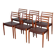 Set of 6 chairs by Niels Otto Moller in teak model 78, 1960.