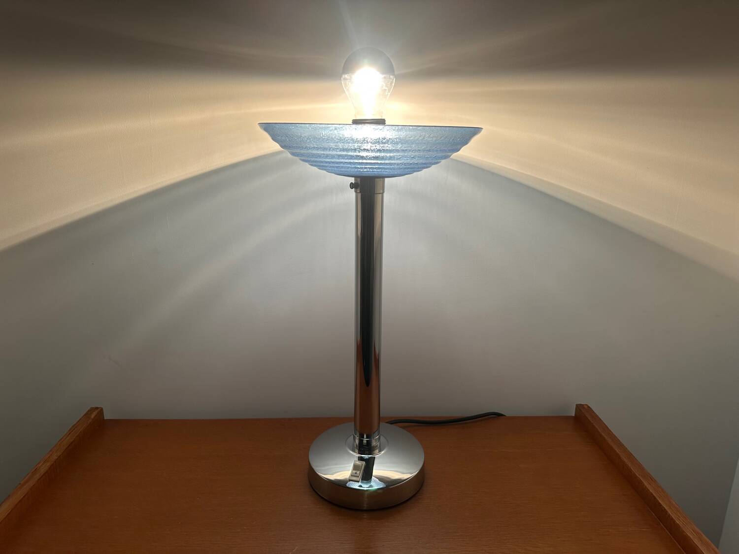 Vintage Art Deco lamp signed Ferdinand Solène Paris France.