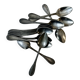 Service of 12 silver-plated dessert spoons