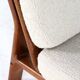 Komfort lounge chair 'Nimtofte' - Off White - danish design in teak