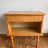 Vintage bedside table pencil feet