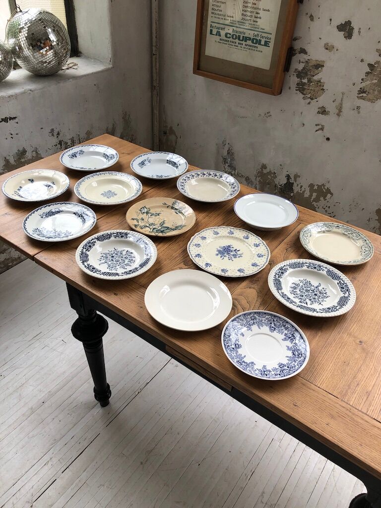 Lot 14 mismatched plates Iron Land