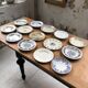 Lot 14 assiettes dépareillées Terre de Fer