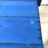 Chaise enfant en bois bleu