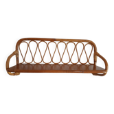 Wall shelf in bamboo and rattan