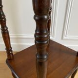 Phone table, wooden two trays