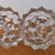 2 vintage crystal candle holders from Reims, France