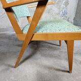 Fauteuil pied compas scandinave