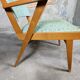 Scandinavian compass foot armchair