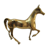 Cheval laiton massif vintage