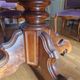 Solid walnut gueridon table for 6 to 16 guests.