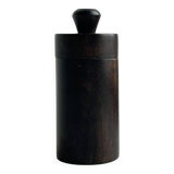 Old brutalist style wooden pot.