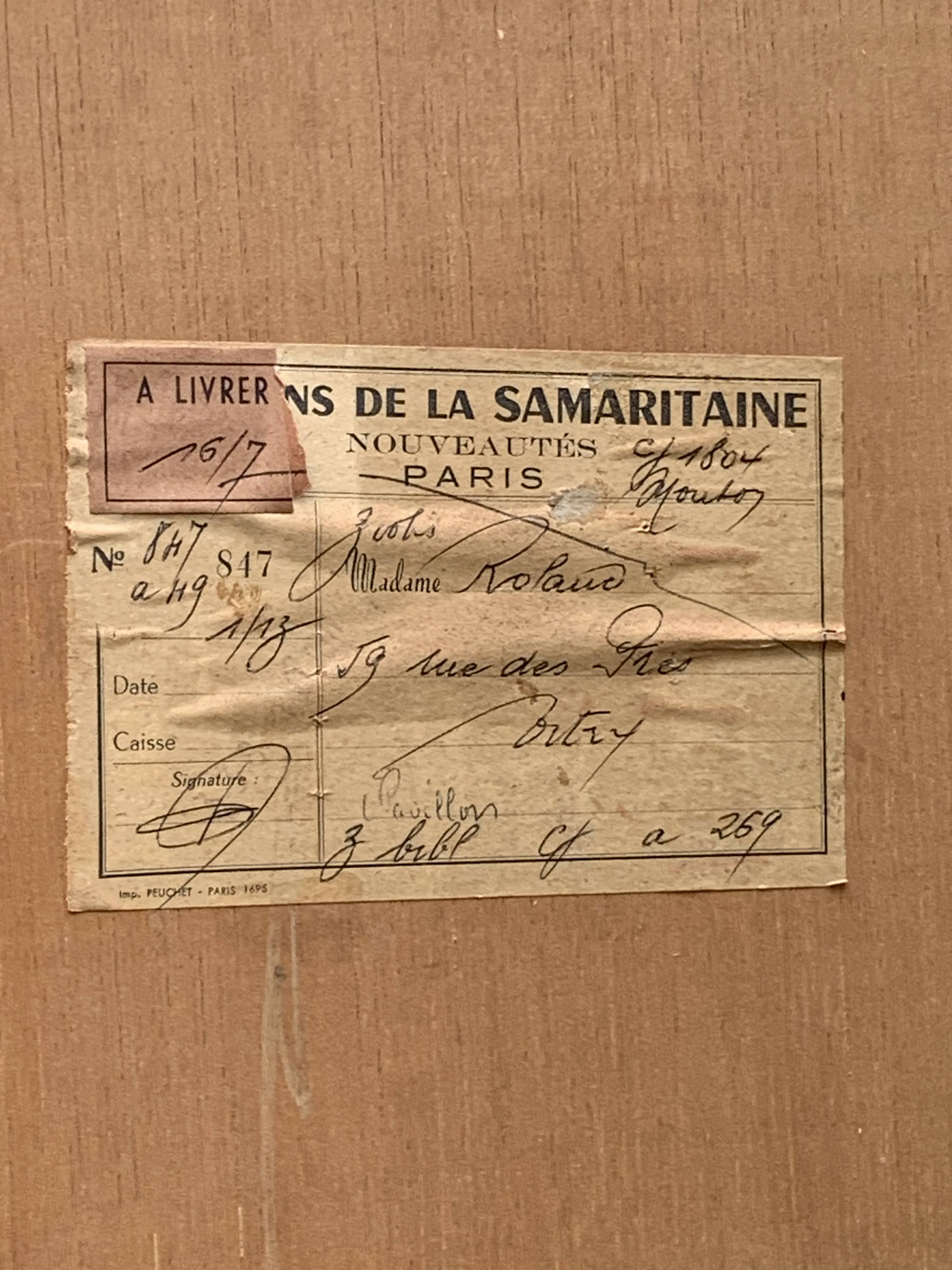 Parisian glass cabinet from La Samaritaine, 1960