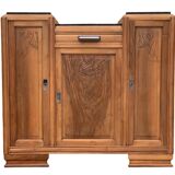 Parisian art deco buffet walnut brut massive 1920