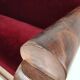 Empire Walnut Red Sofa, early 19th Century