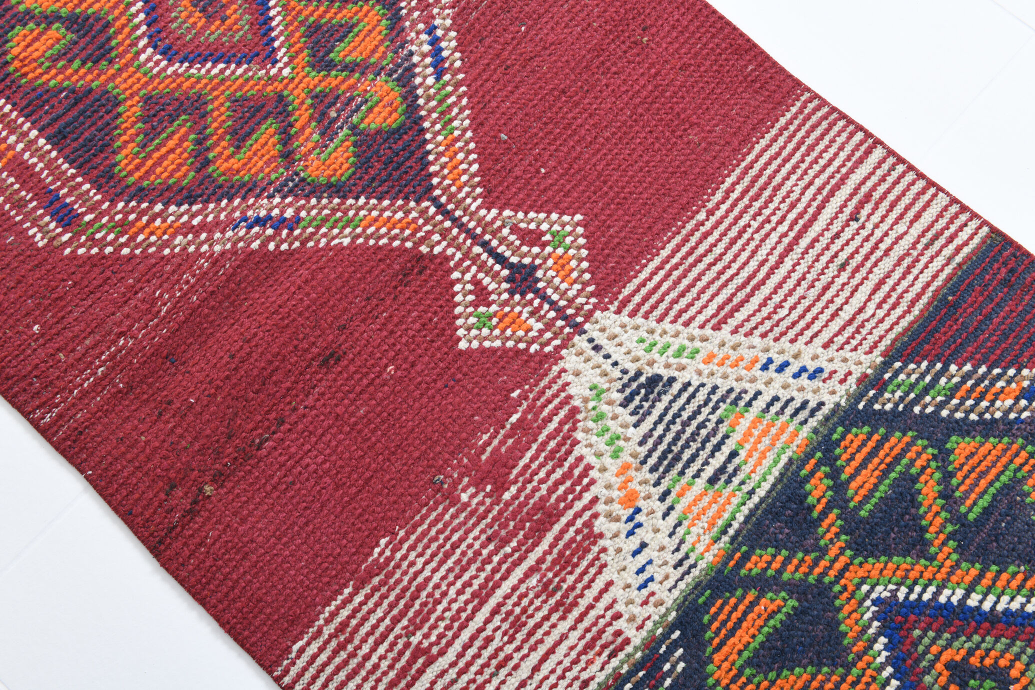 3x12 Vintage Herki Runner Rug,83x358Cm