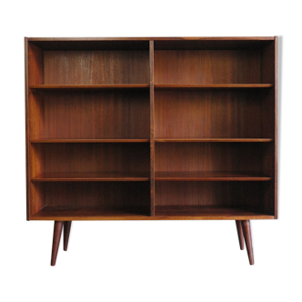 Poul Hundevad scandinavian rosewood bookcase, 1960s