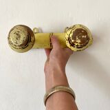 Antique coat rack with 2 hooks