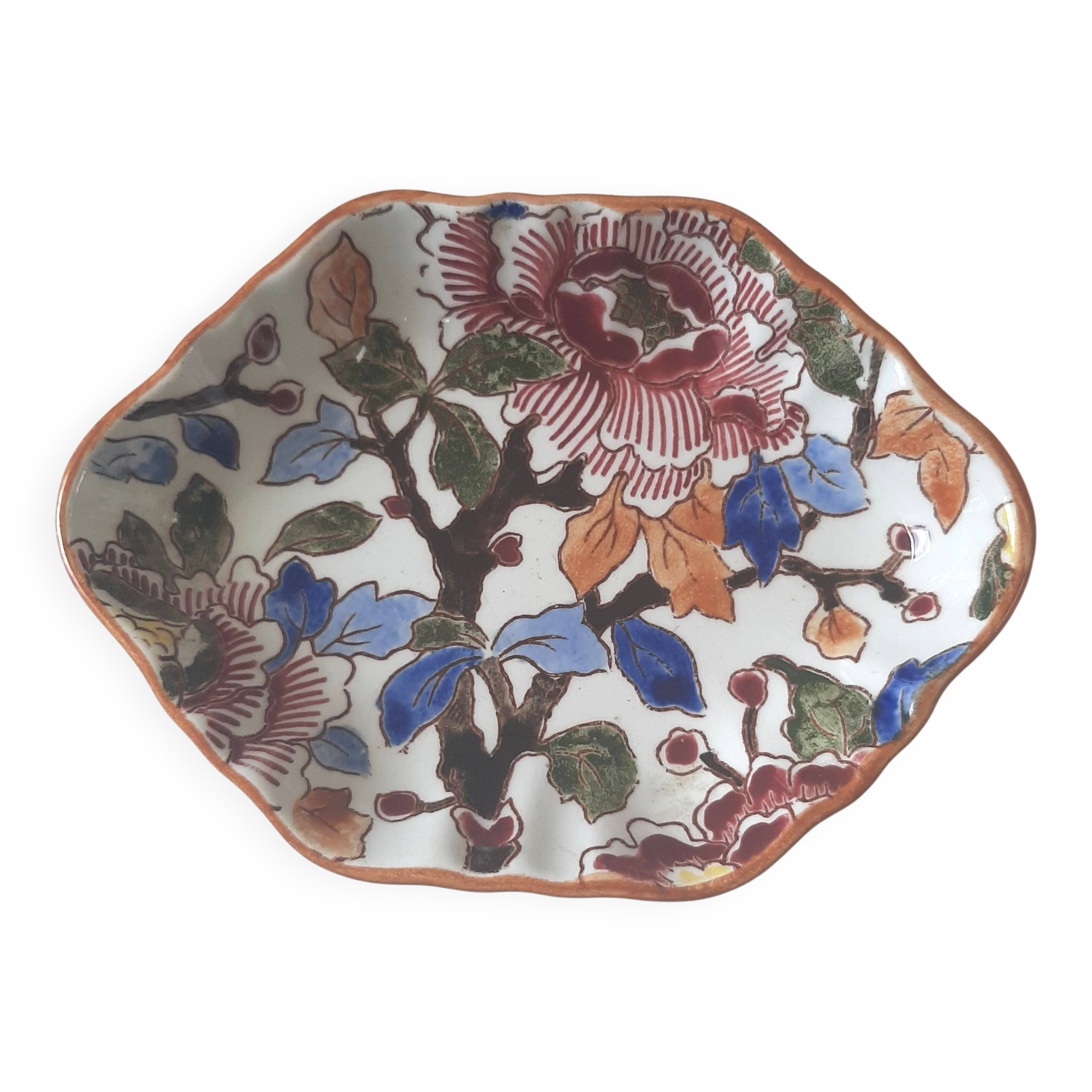 Gien bowl with peony decoration