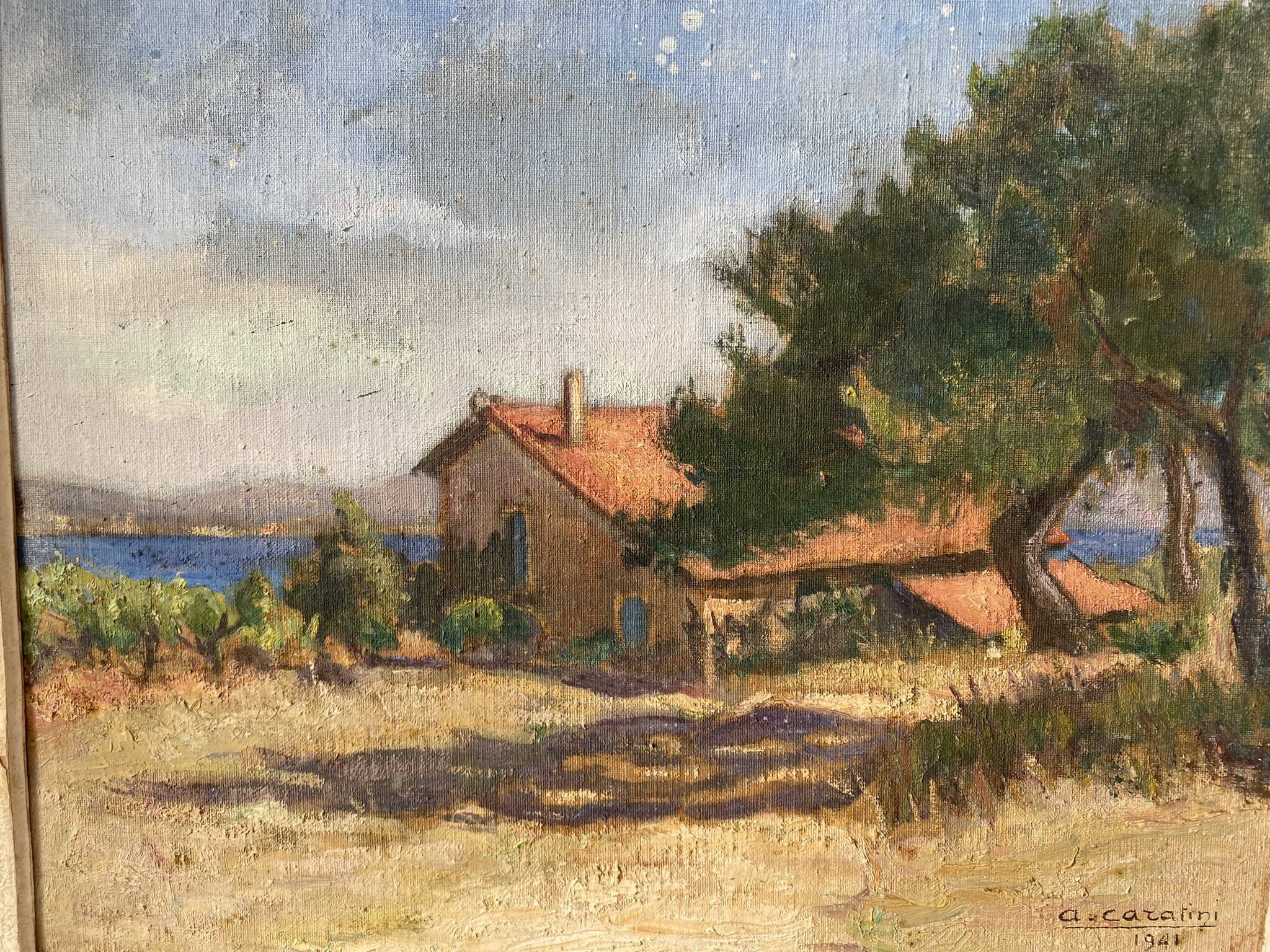 Paysage du sud de la France de 1941
