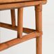 Bamboo and wood coffee table, 1960s