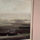Oil on panel original Swedish - "House in a flat landscape" by Evert Färhm - Dated 1968 - vintage and framed - 81 × 68 cm (31.9" × 26.8")