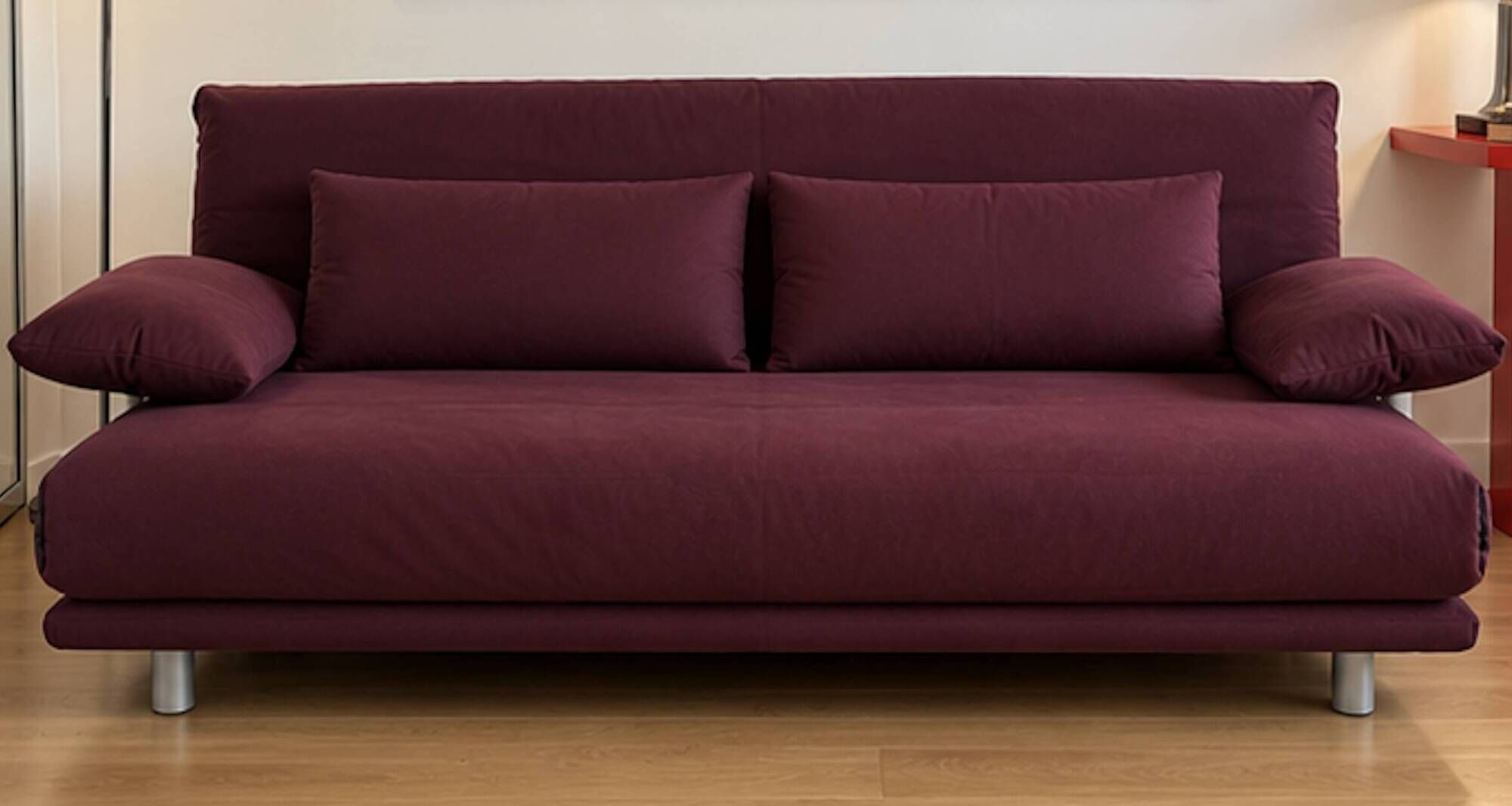 Ligne Roset (Multy Claude Brisson) - 3-seater - with armrests - colour cassis