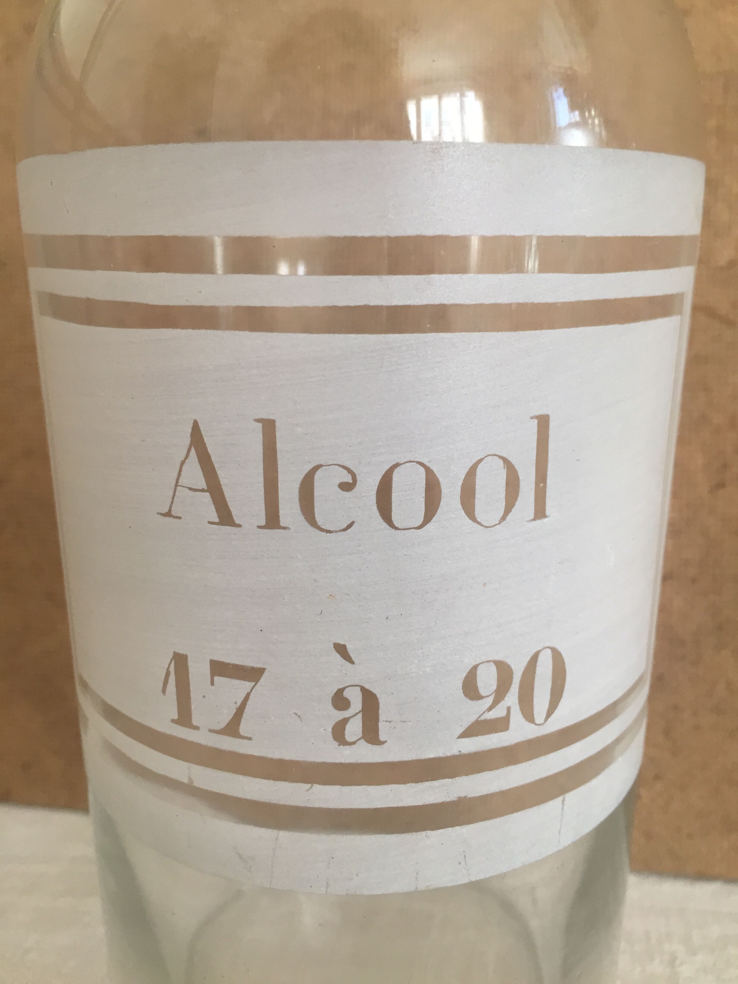 Lot of 2 vials of apothecary, alcohol and acid