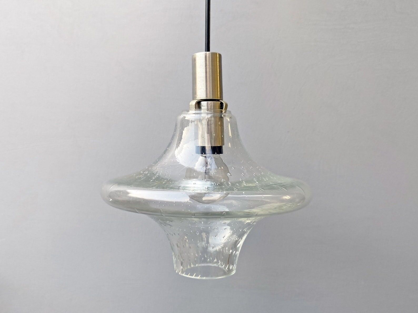 Mid century bubble glass hanging lamp