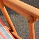 Chaise longue, chilienne vintage ton orangé