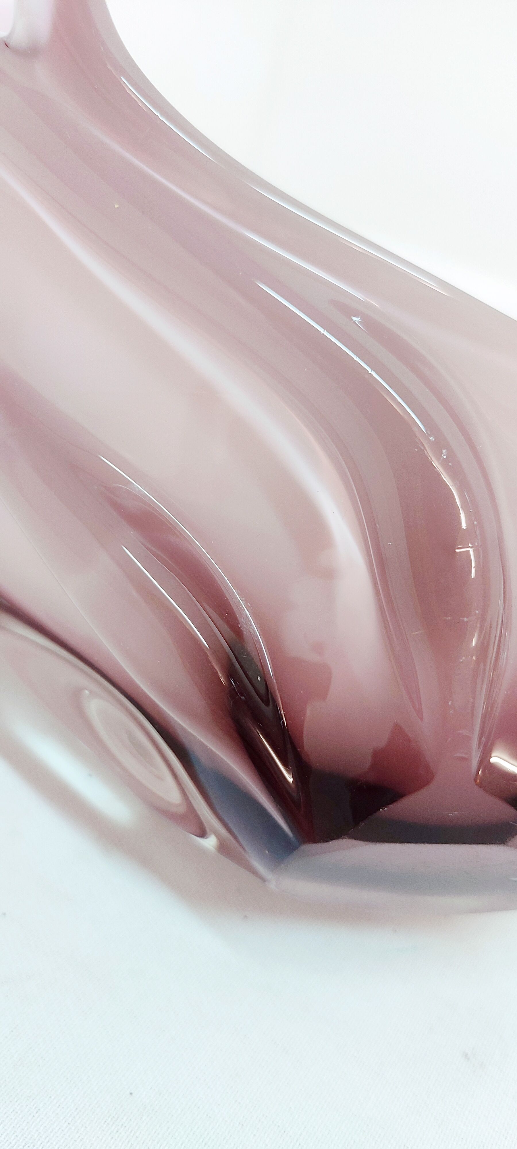 Centre de table en verre de Murano, Italie, années 1980.