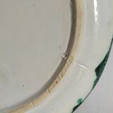 Plate in old barbotine with lobster