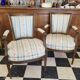 Pair of Louis XVI era convertible armchairs