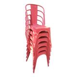 Old red Xavier Pauchard chair