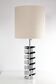 Jacques Charpentier, lampe en métal chromé