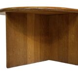 Vintage Side Table In Oak Minimalist 80's Design