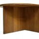 Vintage Side Table In Oak Minimalist 80's Design