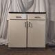 Mado furniture in blue formica two doors