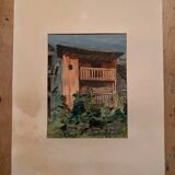 Jean Jacques GRUNENWALD (1911 - 1982) - Watercolor - Mountain House
