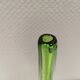 Handmade Murano vase in green and transparent. Estimated 1970-1980